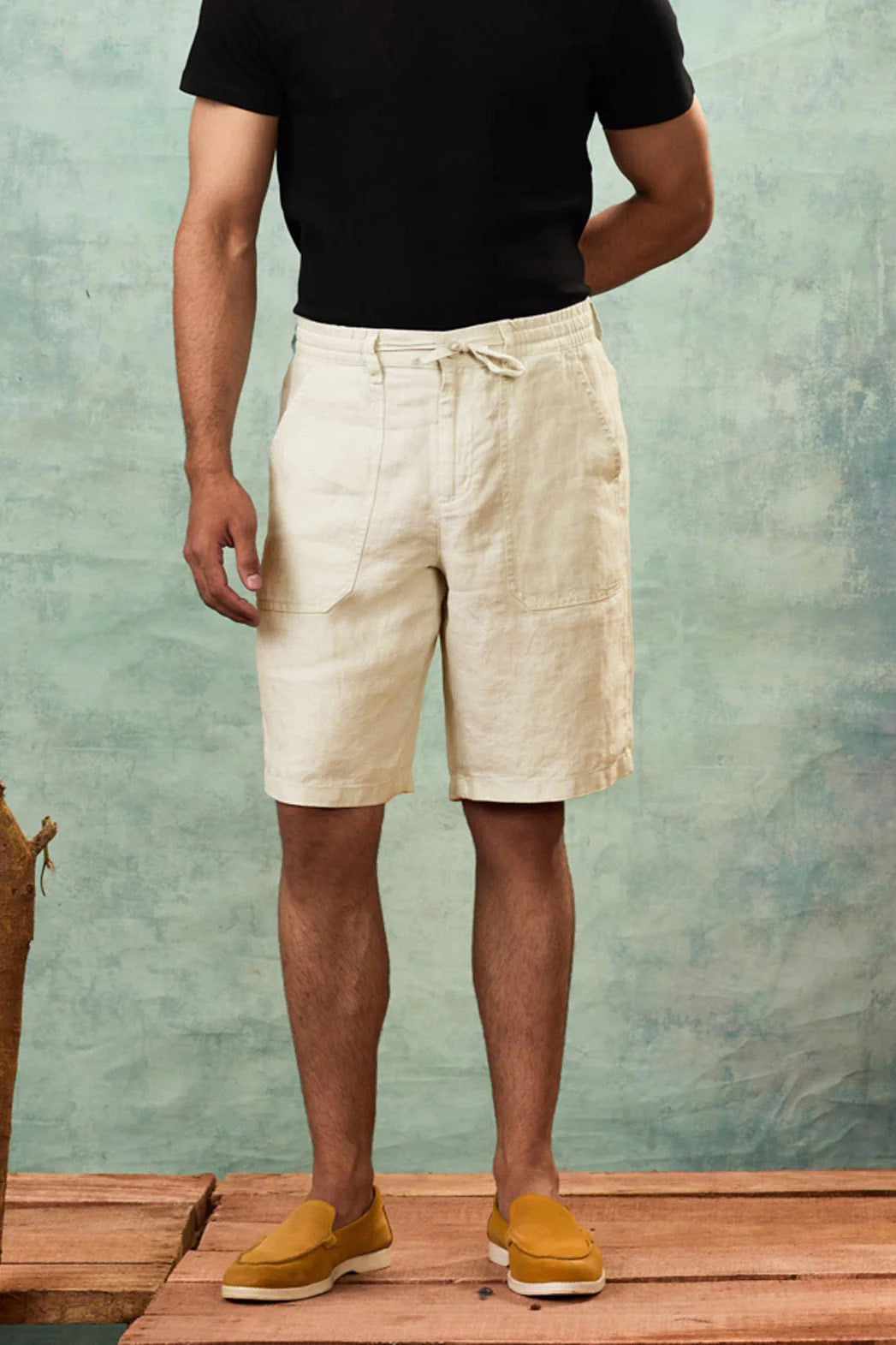 Ecru Bermuda Shorts