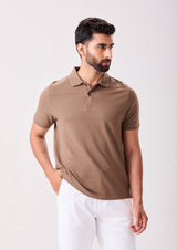 Shitake Pima Cotton Polo Shirt