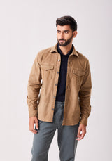 Khaki Corduroy Overshirt