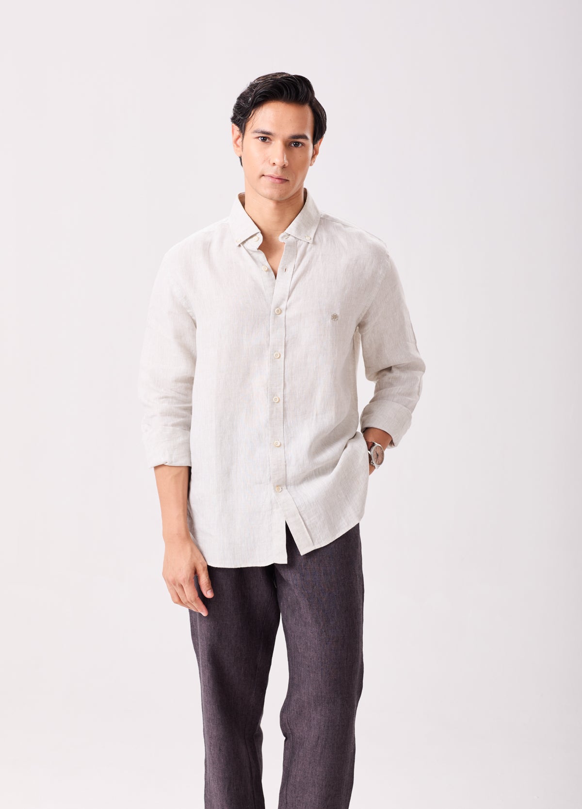 Sand Luxe Linen Shirt