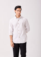 Beige Micro Corduroy Shirt