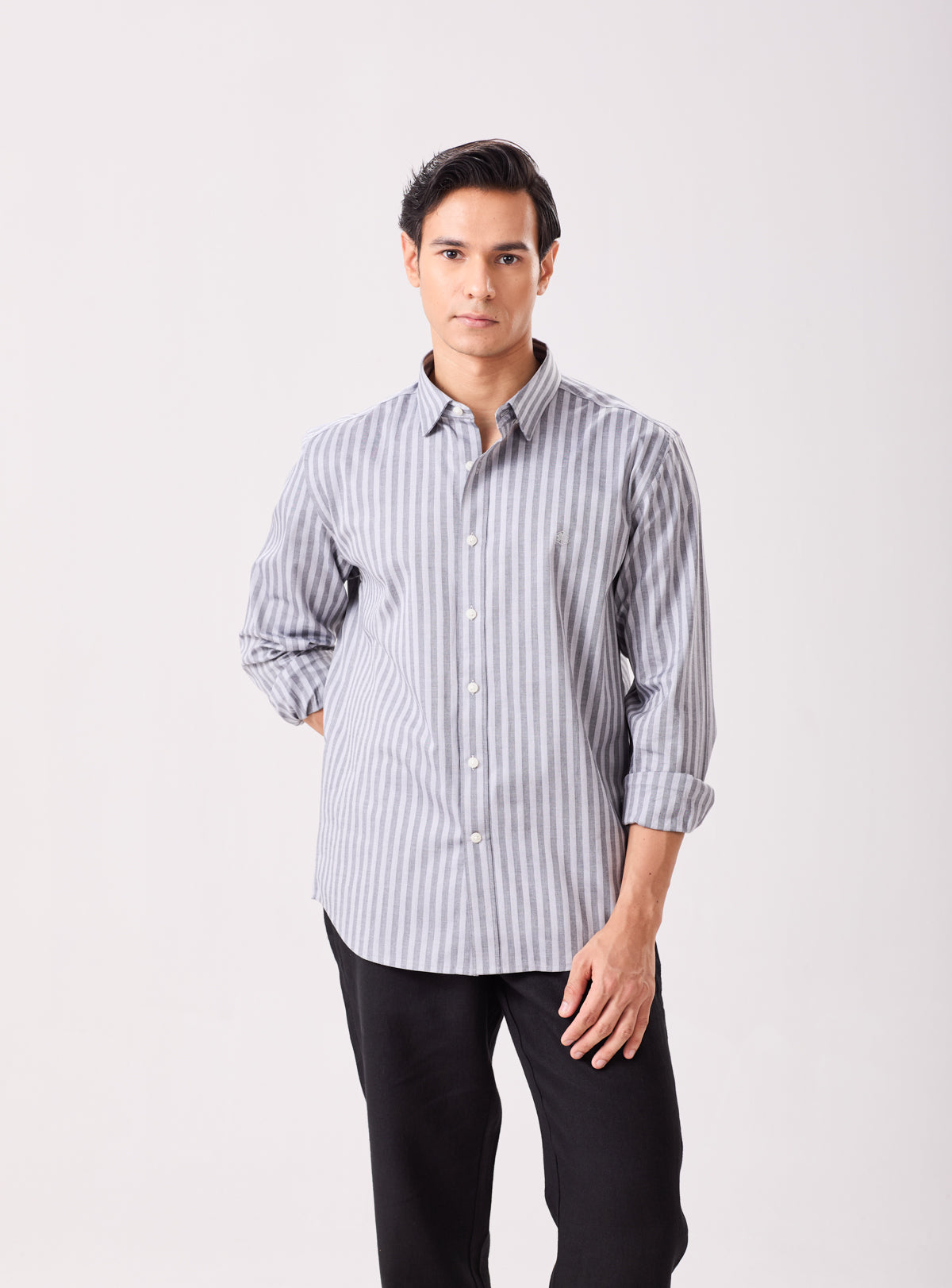 Grey Bengal Stripes Shirt