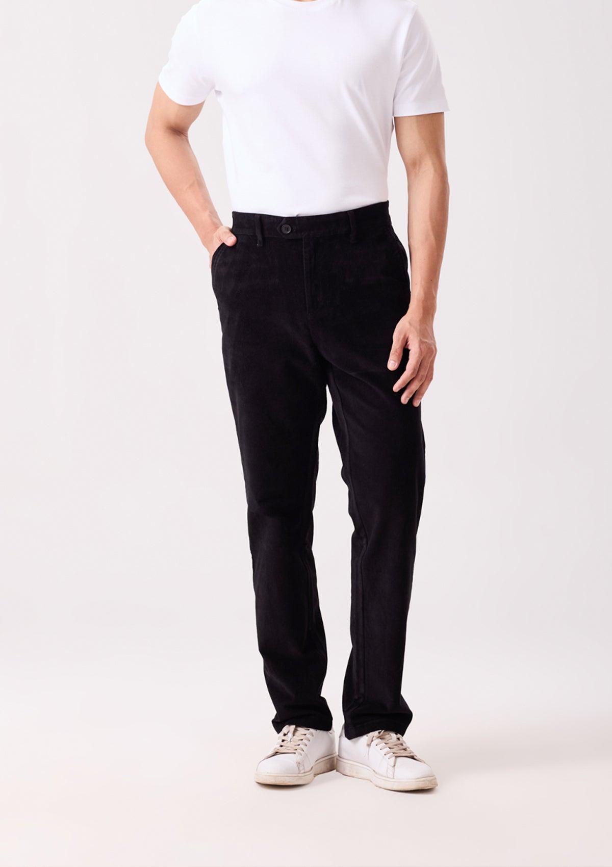 Black Everyday essential Corduroy Chino