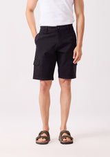 Black Hybrid Cargo Shorts