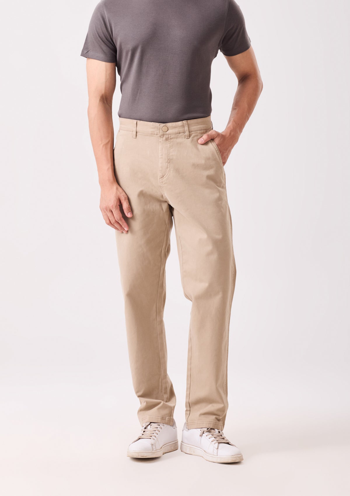 Tan Overdyed Chinos