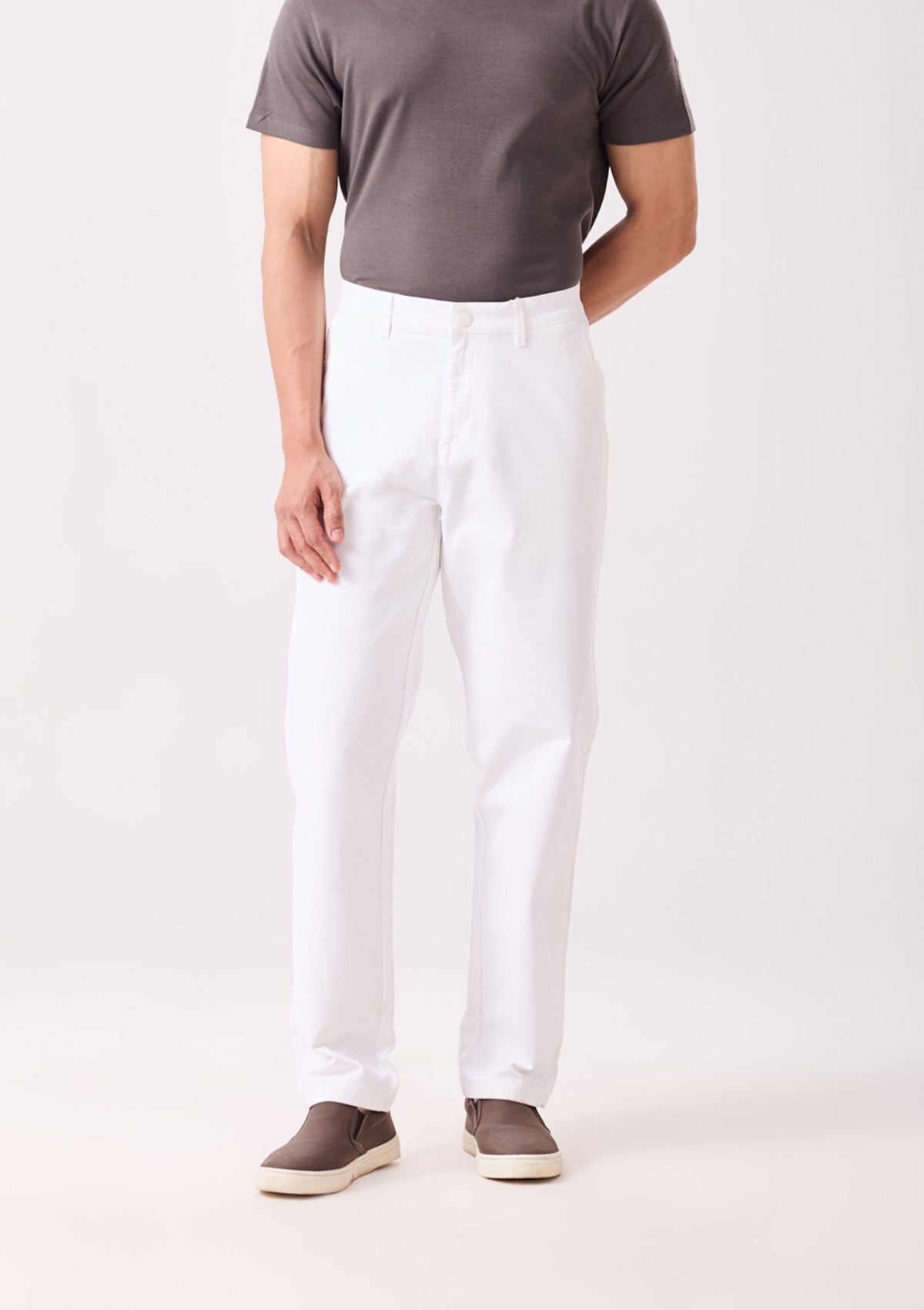 White Overdyed Chinos