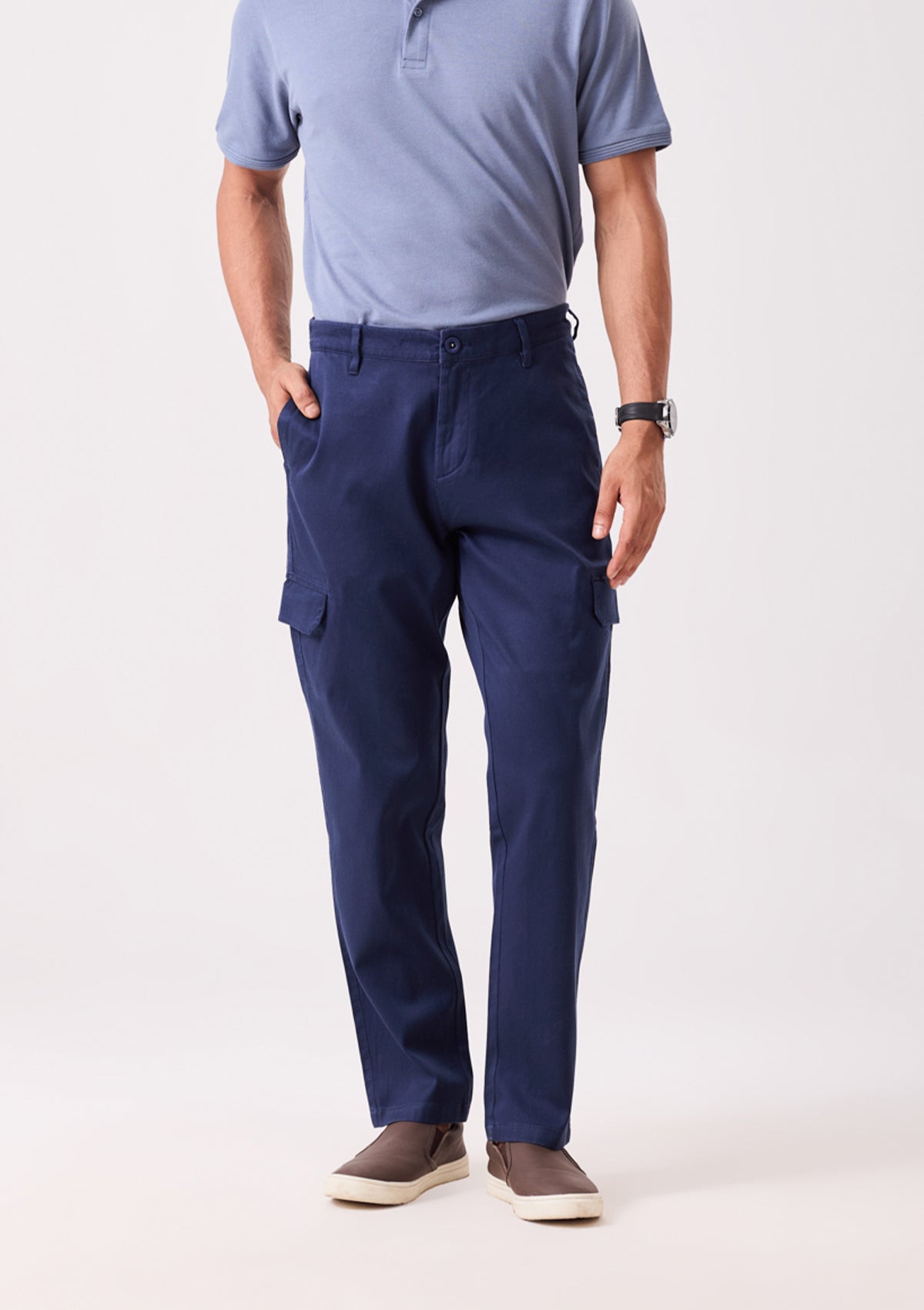 Navy Hybrid Dobby Cargo