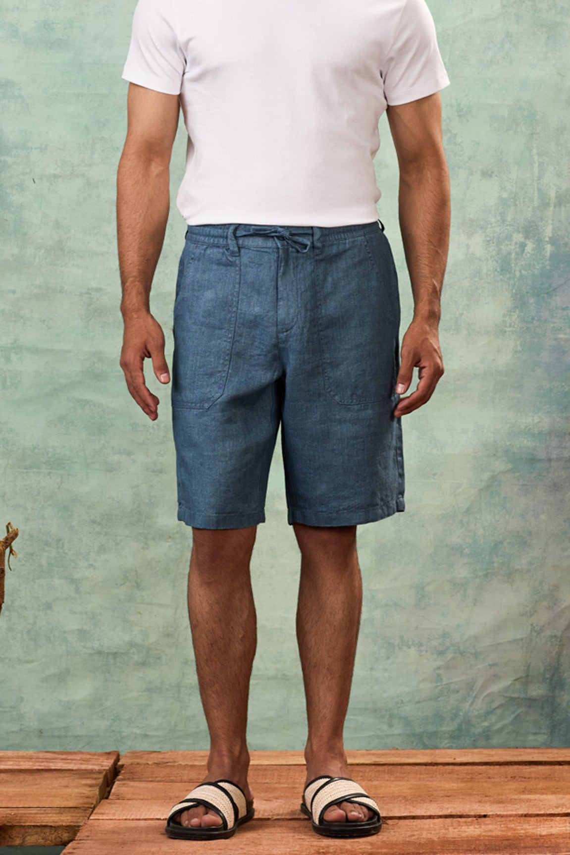 Blue Bermuda Shorts