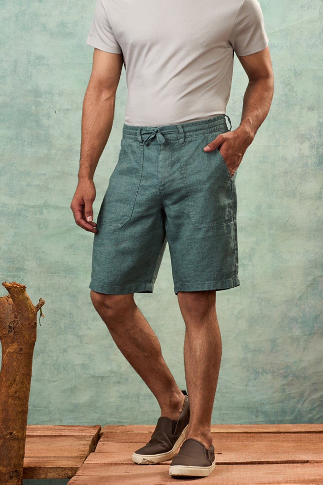Teal Bermuda Shorts
