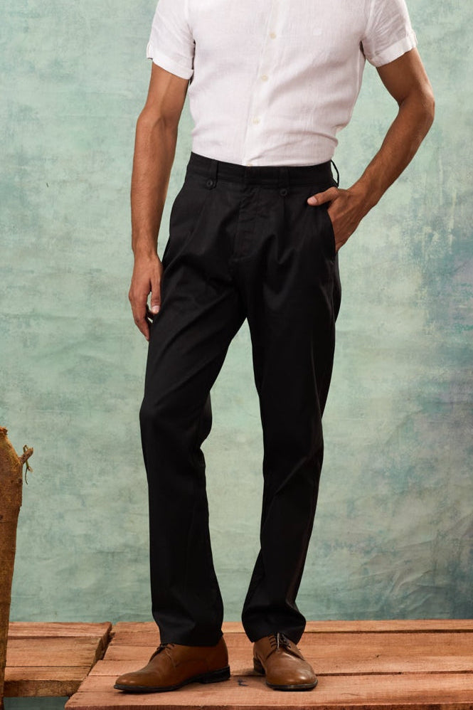 Black Arrow Tab Chinos