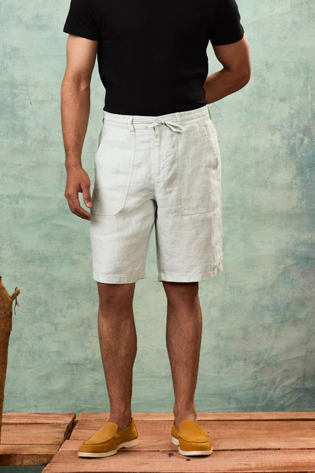 Aqua Bermuda Shorts