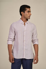 Pink Luxe Linen Shirt