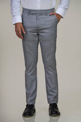 Grey Easy Iron Formal Trousers